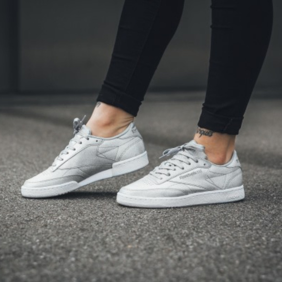 reebok classic club c 85 diamond silver